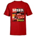 thumbnail image 1 of Disney and Pixar’s Cars I Am Speed Lightning McQueen Racing - Short Sleeve T-Shirt for Kids - Customized-Red, 1 of 5