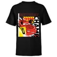 thumbnail image 1 of Disney and Pixar’s Cars Lightning McQueen Birthday Champ - Short Sleeve T-Shirt for Kids - Customized-Black, 1 of 5
