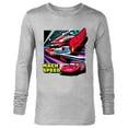 thumbnail image 1 of Disney and Pixar’s Cars Mach Speed Lightning McQueen Racing - Long Sleeve T-Shirt for Men - Customized-Athletic Heather, 1 of 5