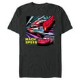thumbnail image 1 of Disney and Pixar’s Cars Mach Speed Lightning McQueen Racing - Short Sleeve Blended T-Shirt for Adults - Customized-Dark Heather, 1 of 5