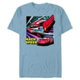 thumbnail image 1 of Disney and Pixar’s Cars Mach Speed Lightning McQueen Racing - Short Sleeve Blended T-Shirt for Adults - Customized-Ocean Blue, 1 of 5