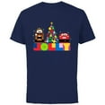 thumbnail image 1 of Disney and Pixar’s Cars Mater and McQueen Jolly Holiday - Short Sleeve Cotton T-Shirt for Adults - Customized-Navy, 1 of 5