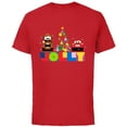 thumbnail image 1 of Disney and Pixar’s Cars Mater and McQueen Jolly Holiday - Short Sleeve Cotton T-Shirt for Adults - Customized-Red, 1 of 5