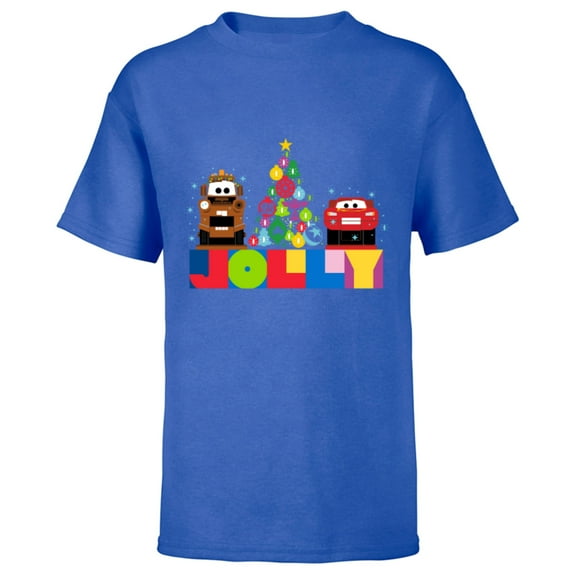 Disney and Pixar’s Cars Mater and McQueen Jolly Holiday - Short Sleeve T-Shirt for Kids – Customized-Royal