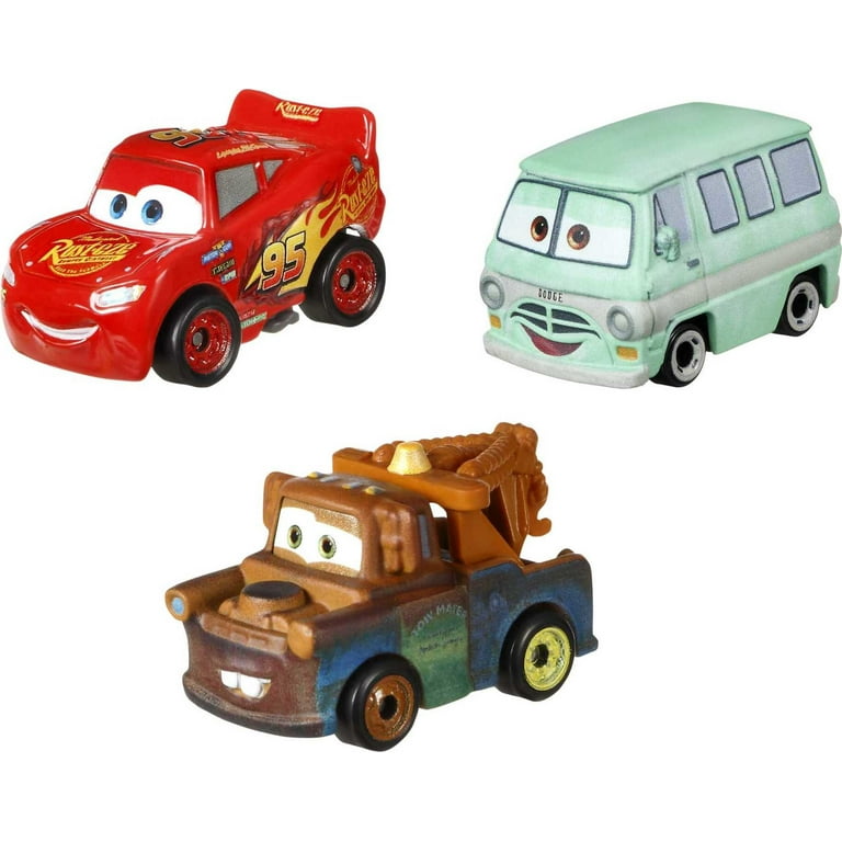 ミニカー DISNEY MOTORS Diecast mini cars Set of 3 Disney and Pixar Cars Mini Racers 3-Pack, Set of 3 Toy