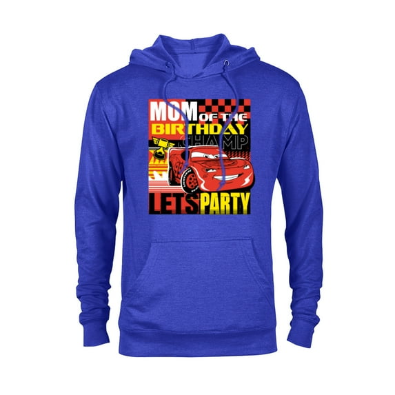 Disney and Pixar’s Cars Mom of the Birthday Champ Party - Pullover Hoodie for Adults - Customized-Royal Heather