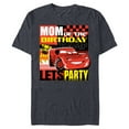 thumbnail image 1 of Disney and Pixar’s Cars Mom of the Birthday Champ Party - Short Sleeve Blended T-Shirt for Adults - Customized-Denim Snow Heather, 1 of 5