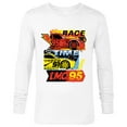 thumbnail image 1 of Disney and Pixar’s Cars Race Time Lightning McQueen Racing - Long Sleeve T-Shirt for Men - Customized-White, 1 of 5