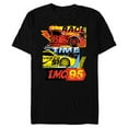 thumbnail image 1 of Disney and Pixar’s Cars Race Time Lightning McQueen Racing - Short Sleeve Blended T-Shirt for Adults - Customized-Black, 1 of 5