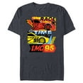 thumbnail image 1 of Disney and Pixar’s Cars Race Time Lightning McQueen Racing - Short Sleeve Blended T-Shirt for Adults - Customized-Navy Heather, 1 of 5