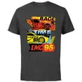 thumbnail image 1 of Disney and Pixar’s Cars Race Time Lightning McQueen Racing - Short Sleeve Cotton T-Shirt for Adults - Customized-Charcoal, 1 of 5