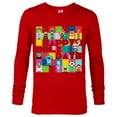 thumbnail image 1 of Disney and Pixar’s Character Grid Happy Holidays - Long Sleeve T-Shirt for Men – Customized-New Red, 1 of 5