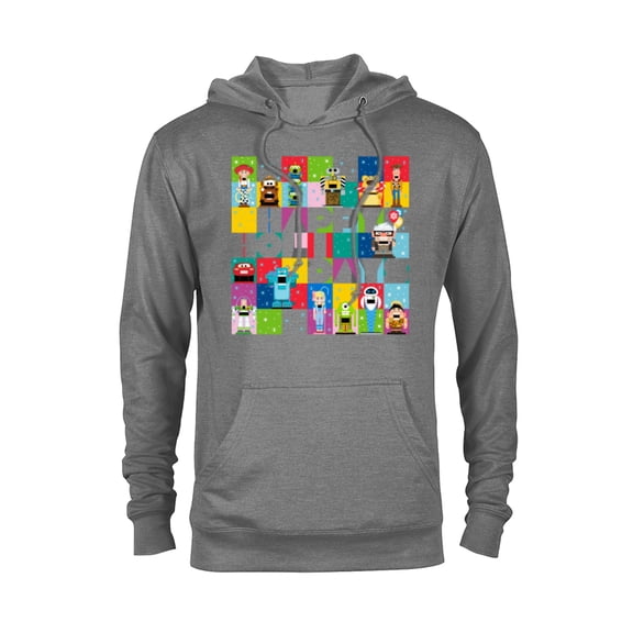 Disney and Pixar’s Character Grid Happy Holidays - Pullover Hoodie for Adults – Customized-Graphite Heather