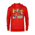 thumbnail image 1 of Disney and Pixar’s Character Grid Happy Holidays - Pullover Hoodie for Adults – Customized-Red Heather, 1 of 5