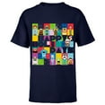 thumbnail image 1 of Disney and Pixar’s Character Grid Happy Holidays - Short Sleeve T-Shirt for Kids – Customized-Navy, 1 of 5