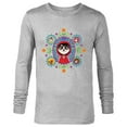 thumbnail image 1 of Disney and Pixar’s Coco Miguel Colorful Florals - Long Sleeve T-Shirt for Men - Customized-Athletic Heather, 1 of 5