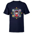 thumbnail image 1 of Disney and Pixar’s Coco Miguel Colorful Florals - Short Sleeve T-Shirt for Kids - Customized-Navy, 1 of 5