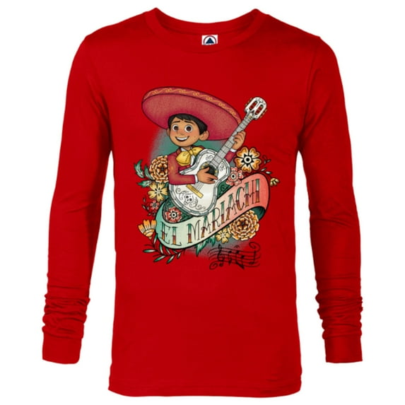 Disney and Pixar’s Coco Miguel El Mariachi - Long Sleeve T-Shirt for Men - Customized-New Red