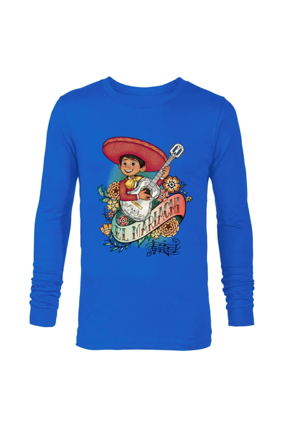 Disney and Pixar’s Coco Miguel El Mariachi - Long Sleeve T-Shirt for Men - Customized-Royal