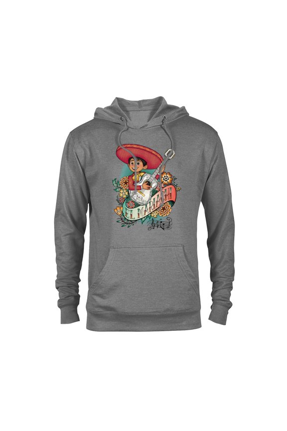 Disney and Pixar’s Coco Miguel El Mariachi - Pullover Hoodie for Adults - Customized-Graphite Heather
