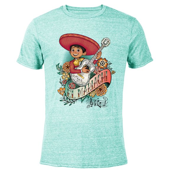 Disney and Pixar’s Coco Miguel El Mariachi - Short Sleeve Blended T-Shirt for Adults - Customized-Ocean Blue