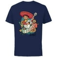 thumbnail image 1 of Disney and Pixar’s Coco Miguel El Mariachi - Short Sleeve Cotton T-Shirt for Adults - Customized-Navy, 1 of 5