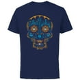 thumbnail image 1 of Disney and Pixar's Coco Miguel Sugar Skull - Short Sleeve Cotton T-Shirt for Adults - Customized-Navy, 1 of 5