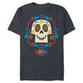 thumbnail image 1 of Disney and Pixar's Coco Papel Picado Sugar Skull T-Shirt- Short Sleeve Blended T-Shirt for Adults - Customized-Navy Heather, 1 of 5