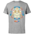 thumbnail image 1 of Disney and Pixar's Coco Papel Picado Sugar Skull T-Shirt - Short Sleeve Cotton T-Shirt for Adults - Customized-Athletic Heather, 1 of 5