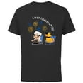 thumbnail image 1 of Disney and Pixar’s Dug Days Carl Giant Flowers in the Sky - Short Sleeve Cotton T-Shirt for Adults - Customized-Black, 1 of 5