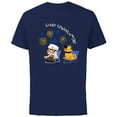 thumbnail image 1 of Disney and Pixar’s Dug Days Carl Giant Flowers in the Sky - Short Sleeve Cotton T-Shirt for Adults - Customized-Navy, 1 of 5