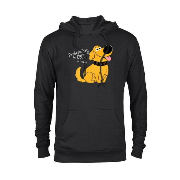 Disney and Pixar’s Dug Days Pretending to Obey is Hard - Pullover Hoodie for Adults – Customized-Black