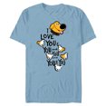 thumbnail image 1 of Disney and Pixar’s Dug Days Puppies I Love You and You - Short Sleeve Blended T-Shirt for Adults – Customized-Ocean Blue, 1 of 5