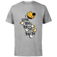 thumbnail image 1 of Disney and Pixar’s Dug Days Puppies I Love You and You - Short Sleeve Cotton T-Shirt for Adults - Customized-Athletic Heather, 1 of 5