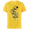 thumbnail image 1 of Disney and Pixar’s Dug Days Puppies I Love You and You - Short Sleeve Cotton T-Shirt for Adults - Customized-Yellow, 1 of 5