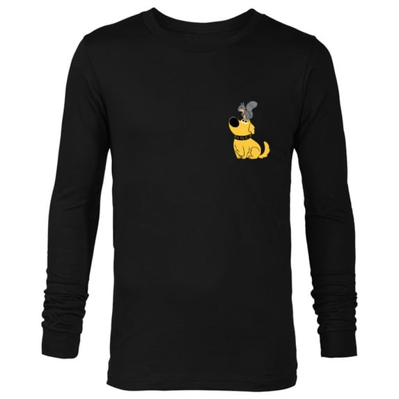 Disney and Pixar's Dug Days Squirrel - Long Sleeve T-Shirt for Men – Customized-Black