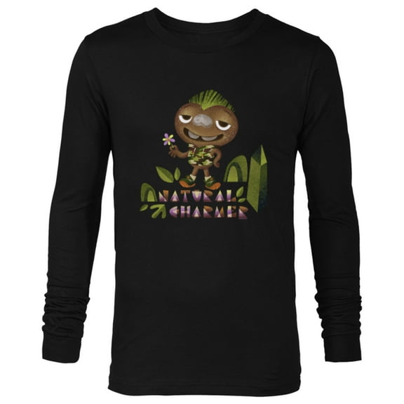 Disney and Pixar’s Elemental Clod Natural Charmer - Long Sleeve T-Shirt for Men - Customized-Black