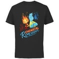 thumbnail image 1 of Disney and Pixar’s Elemental Natural Charmers - Short Sleeve Cotton T-Shirt for Adults - Customized-Black, 1 of 5