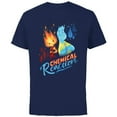 thumbnail image 1 of Disney and Pixar’s Elemental Natural Charmers - Short Sleeve Cotton T-Shirt for Adults - Customized-Navy, 1 of 5