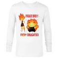 thumbnail image 1 of Disney and Pixar’s Elemental Proud Dad of a Fiery Daughter - Long Sleeve T-Shirt for Men - Customized-White, 1 of 5