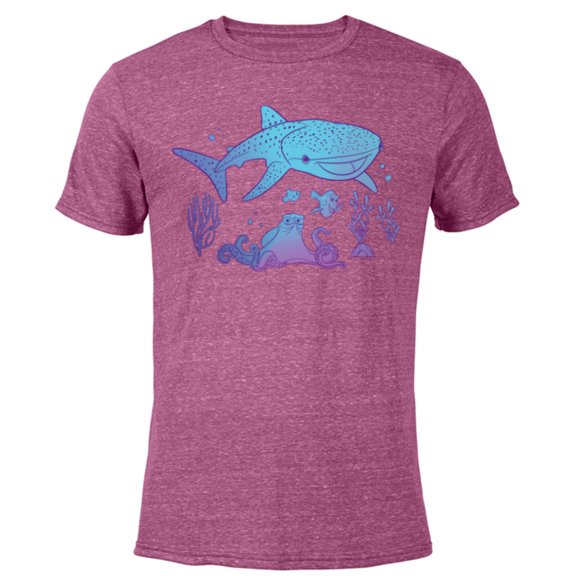 Disney and Pixar’s Finding Dory Gradient - Short Sleeve Blended T-Shirt for Adults - Customized-Purple