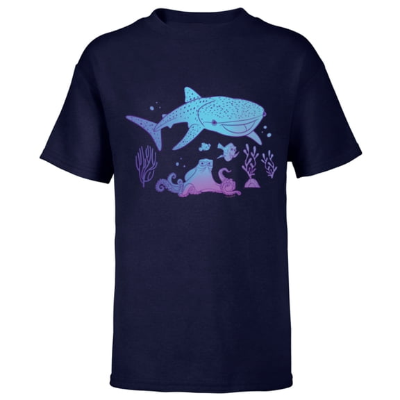 Disney and Pixar’s Finding Dory Gradient - Short Sleeve T-Shirt for Kids - Customized-Navy