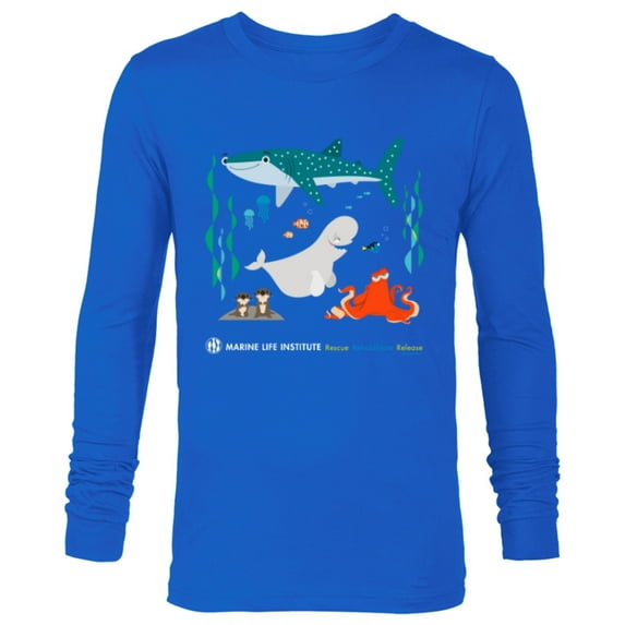 Disney and Pixar’s Finding Dory Marine Life Institute - Long Sleeve T-Shirt for Men - Customized-Royal