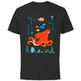 thumbnail image 1 of Disney and Pixar’s Finding Dory Marine Life - Short Sleeve Cotton T-Shirt for Adults - Customized-Black, 1 of 5