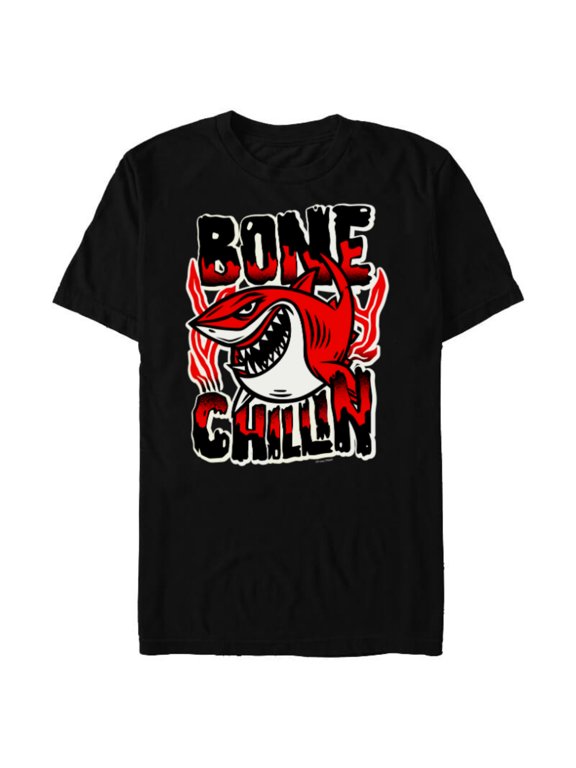 Disney and Pixar’s Finding Nemo Bruce the Shark Bone Chillin - Short Sleeve Blended T-Shirt for Adults - Customized-Black