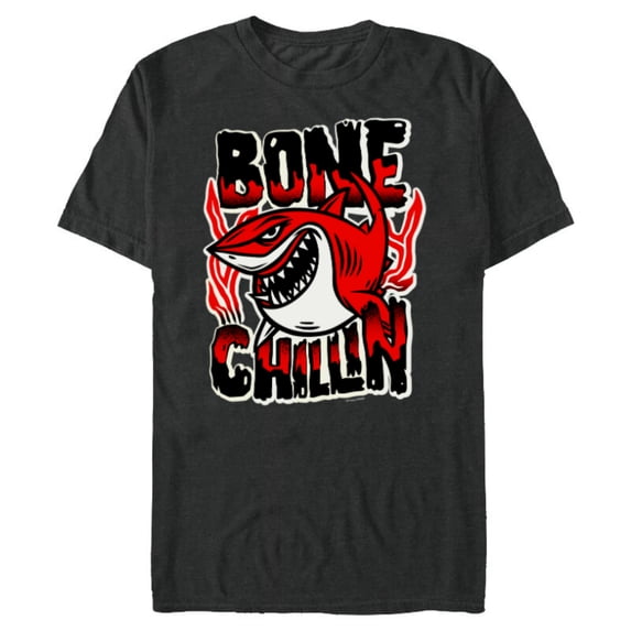 Disney and Pixar’s Finding Nemo Bruce the Shark Bone Chillin - Short Sleeve Blended T-Shirt for Adults - Customized-Dark Heather