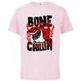 thumbnail image 1 of Disney and Pixar’s Finding Nemo Bruce the Shark Bone Chillin - Short Sleeve Cotton T-Shirt for Adults - Customized-Soft Pink, 1 of 5