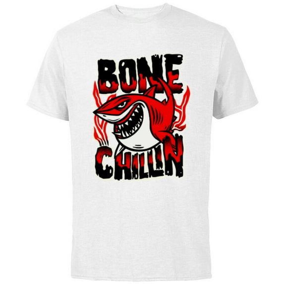 Disney and Pixar’s Finding Nemo Bruce the Shark Bone Chillin - Short Sleeve Cotton T-Shirt for Adults - Customized-White