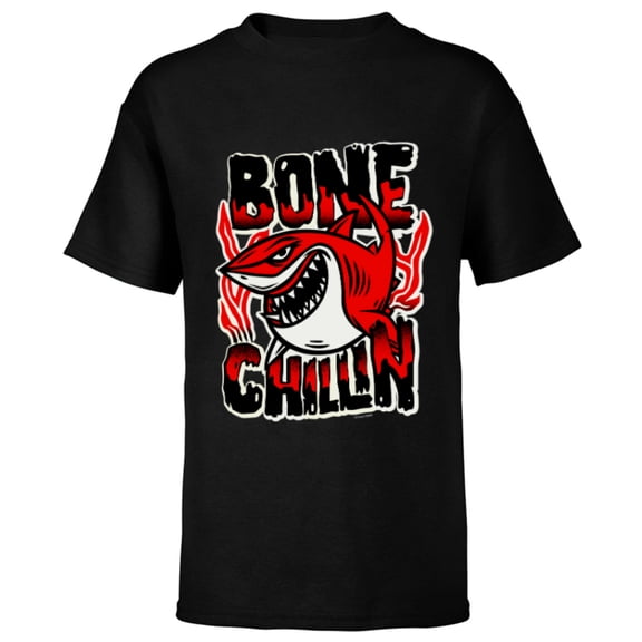 Disney and Pixar’s Finding Nemo Bruce the Shark Bone Chillin - Short Sleeve T-Shirt for Kids - Customized-Black