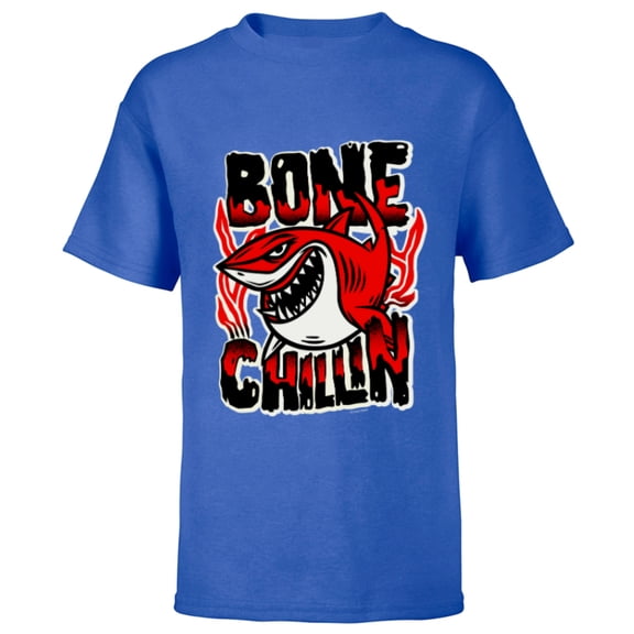 Disney and Pixar’s Finding Nemo Bruce the Shark Bone Chillin - Short Sleeve T-Shirt for Kids - Customized-Royal